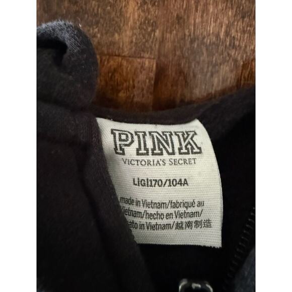 Vintage Pink Victoria’s Secret Black and White Hoodie size large - Picture 4 of 6
